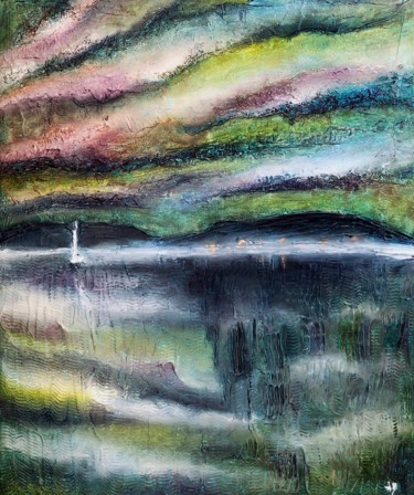 Peinture intitulée "Thau 2" par Anne Brigaud, Œuvre d'art originale
