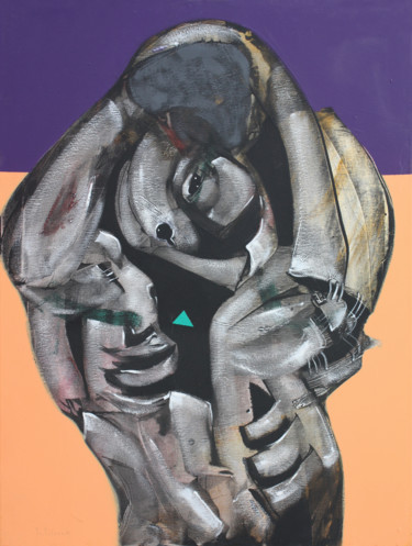 Painting titled "Sisyphus" by Pribi, Original Artwork, Acrylic