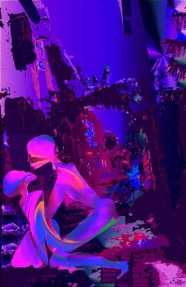 Grafika cyfrowa / sztuka generowana cyfrowo zatytułowany „Jerozolima w.2” autorstwa Małgorzata Krasucka, Oryginalna praca