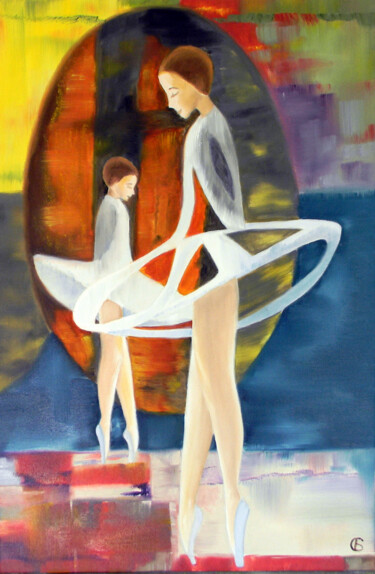 绘画 标题为“Dream and Reality” 由Svetlana Bagdasaryan, 原创艺术品, 油 安装在木质担架架上