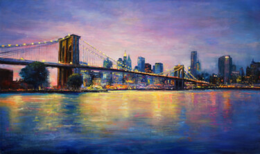 Pintura titulada "New York, New York" por Behshad Arjomandi, Obra de arte original, Oleo