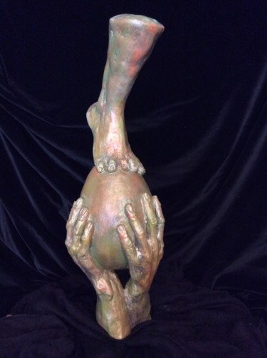 Sculpture intitulée "Equilibre" par Catherine Lesueur (C.Lesueur), Œuvre d'art originale, Céramique