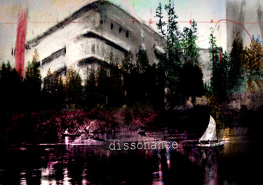 Printmaking titled "dissonance" by Michel Tabanou, Original Artwork, Digital Print