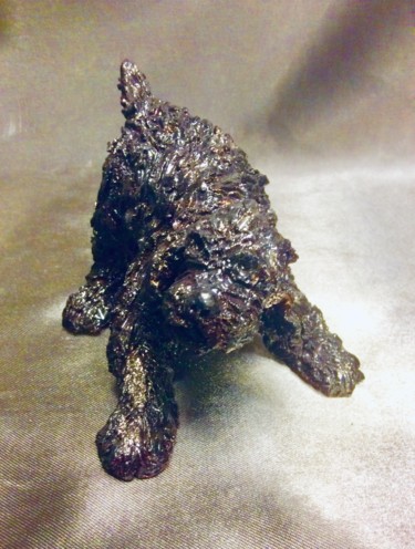 Sculpture intitulée "Petit chien" par Catherine Lesueur (C.Lesueur), Œuvre d'art originale, Céramique