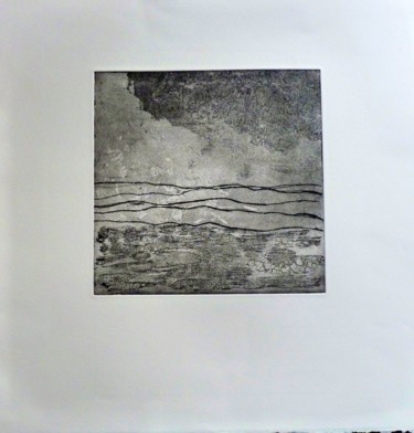 Gravures & estampes intitulée "sans titre" par Brigitte Bibard-Guillon, Œuvre d'art originale, Eau-forte