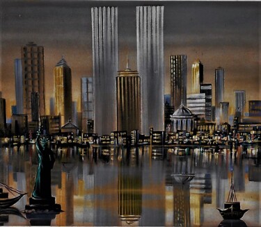 Peinture intitulée "N.Y. 5" par Roger Fayolle, Œuvre d'art originale