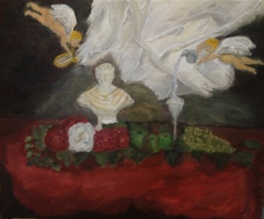 Peinture intitulée "Les attributs de la…" par Julien Bonnivard, Œuvre d'art originale, Huile