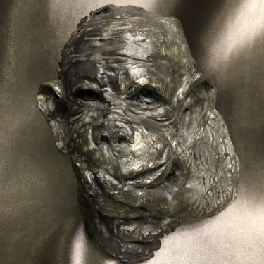 Sculpture intitulée "RÉFLEXION" par Catherine Lesueur (C.Lesueur), Œuvre d'art originale, Céramique