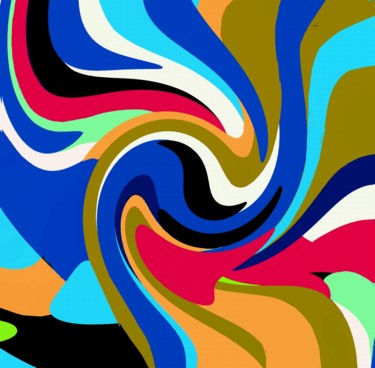Digital Arts titled "The Swan Lake" by Peter Jalesh, Original Artwork, Digital Painting