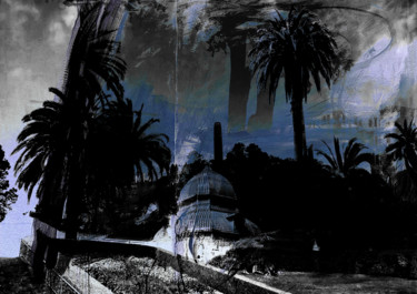 Printmaking titled "thunderstorm over t…" by Michel Tabanou, Original Artwork, Digital Print