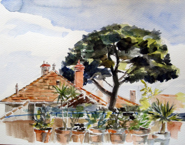 Peinture intitulée "3 coups de pinceau" par Pascal Brachet, Œuvre d'art originale, Aquarelle