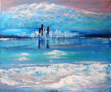 Peinture intitulée "Le Troisième pôle s…" par Patrick Nevoso, Œuvre d'art originale, Huile