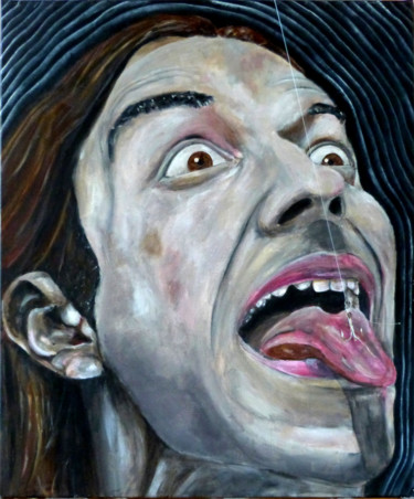 Peinture intitulée "Qu’allons nous pêch…" par Xp, Œuvre d'art originale, Acrylique