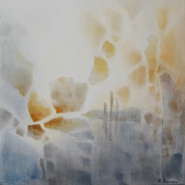 Emergeant de la brume Peinture intitulée "Emergeant de la bru…" par Anne-Lise Hammann, Œuvre d'art originale, Acrylique