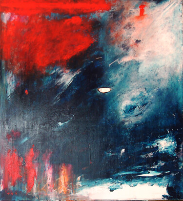 Peinture intitulée "David-Goliath" par Pascal Thomas, Œuvre d'art originale, Acrylique