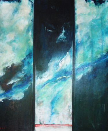 Peinture intitulée "Human" par Pascal Thomas, Œuvre d'art originale, Acrylique