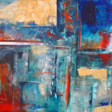 Peinture intitulée "Mass-media" par Pascal Thomas, Œuvre d'art originale, Acrylique