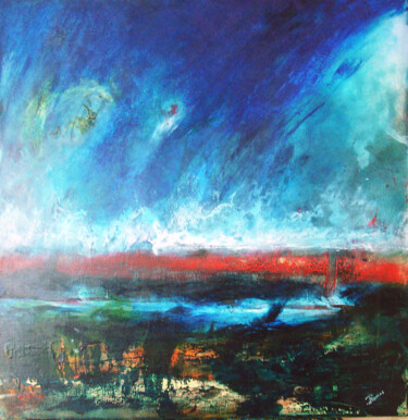 Peinture intitulée "Terra-Maja" par Pascal Thomas, Œuvre d'art originale, Acrylique