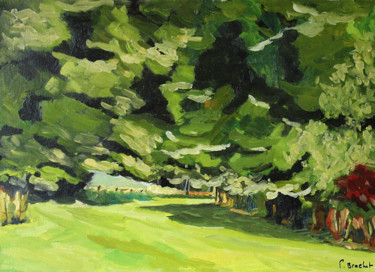 Peinture intitulée "l'été" par Pascal Brachet, Œuvre d'art originale, Huile
