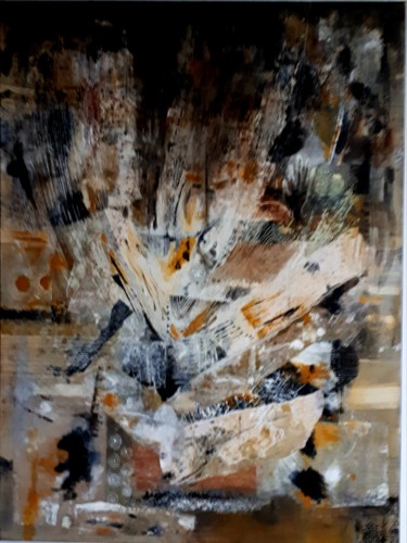 Peinture intitulée "ÉRUPTION" par Ervalena, Œuvre d'art originale, Acrylique
