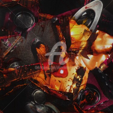 「R-304」というタイトルのコラージュ Patrick Demelenneによって, オリジナルのアートワーク, コラージュ