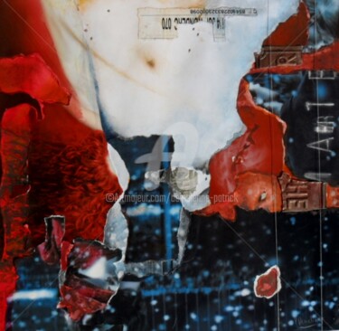 「R-336」というタイトルのコラージュ Patrick Demelenneによって, オリジナルのアートワーク, コラージュ