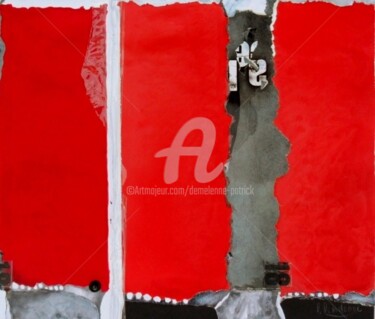 「R-342」というタイトルのコラージュ Patrick Demelenneによって, オリジナルのアートワーク, コラージュ