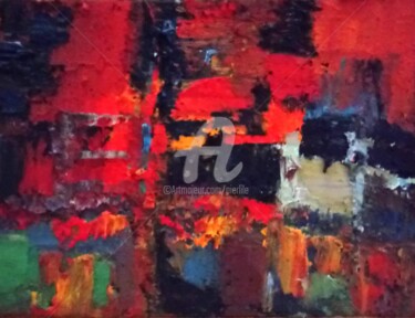 Schilderij getiteld "Ghosts of paradise" door Pierre-Antoine Lépine, Origineel Kunstwerk, Olie