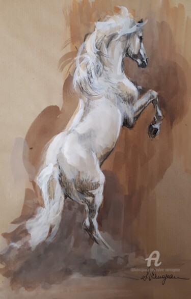 Peinture intitulée "Étude 1" par Sylvie Vernageau, Œuvre d'art originale, Acrylique