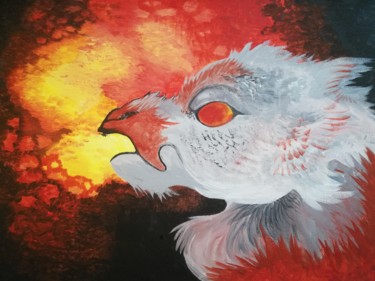 Pintura titulada "Dragon Soul" por Gorgondzola, Obra de arte original, Acrílico