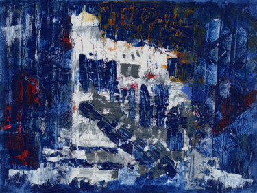 Peinture intitulée "Kirchgang" par Vera Boldt, Œuvre d'art originale, Acrylique