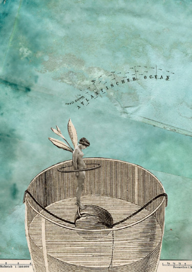 数字艺术 标题为“Vous viendrez ?” 由Solange Gautier, 原创艺术品, 拼贴
