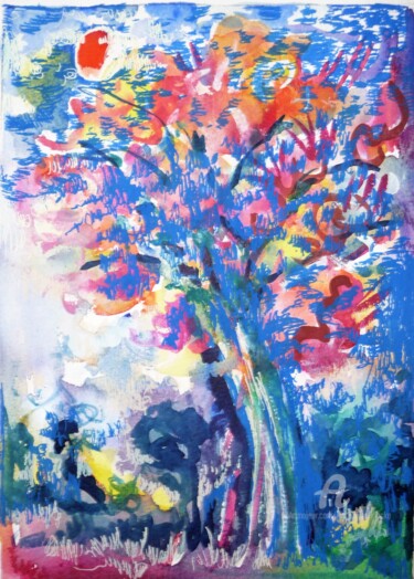 Pittura intitolato "Insolite et étrange…" da Jacqueline Klocke, Opera d'arte originale, Acrilico