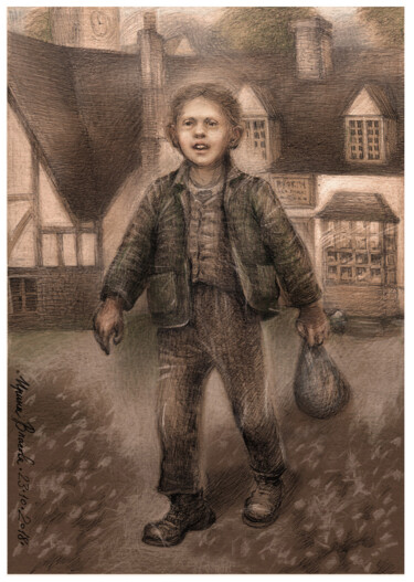 Drawing titled "Great Expectations.…" by Irene Vlassova, Original Artwork, Pencil