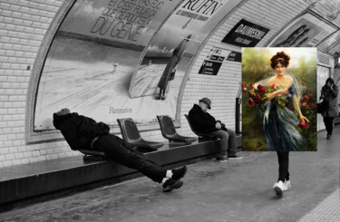 Arts numériques intitulée "Hors cadre 8" par Solange Gautier, Œuvre d'art originale, Photo montage