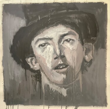 绘画 标题为“Billy The Kid portr…” 由Bruno Raharinosy, 原创艺术品, 丙烯