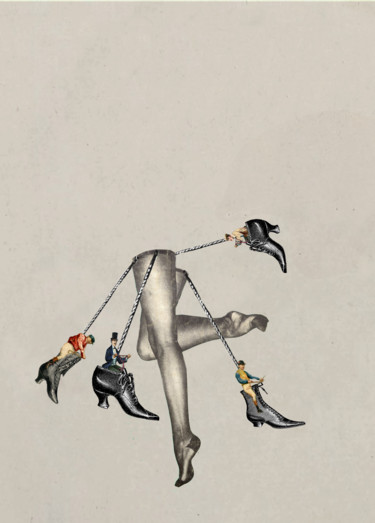 数字艺术 标题为“bon-pied.jpg” 由Solange Gautier, 原创艺术品, 拼贴