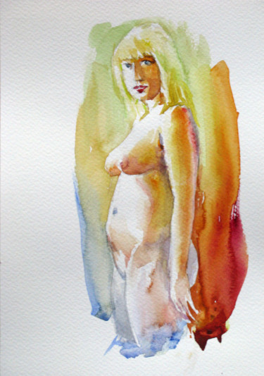 Expectation No.1 绘画 标题为“Expectation No.1” 由Zsolt Székelyhidi, 原创艺术品, 水彩