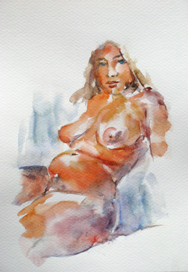 Expectation No.2 绘画 标题为“Expectation No.2” 由Zsolt Székelyhidi, 原创艺术品, 水彩