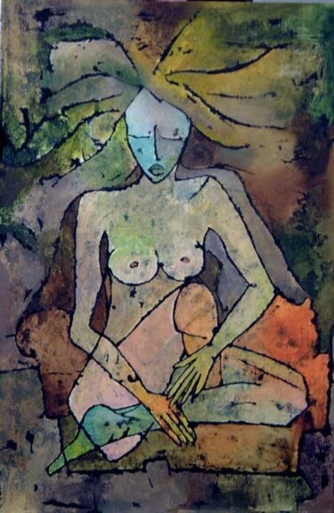 Malarstwo zatytułowany „No.N4” autorstwa Małgorzata Krasucka, Oryginalna praca, Olej