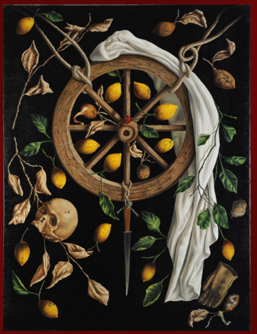 Peinture intitulée "Ô temps en emporte…" par Mario Sepulcre, Œuvre d'art originale, Huile Monté sur Châssis en bois