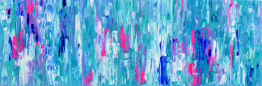 Painting titled "Tranquil 4 - 120x40…" by Tiberiu Soos, Original Artwork, Acrylic