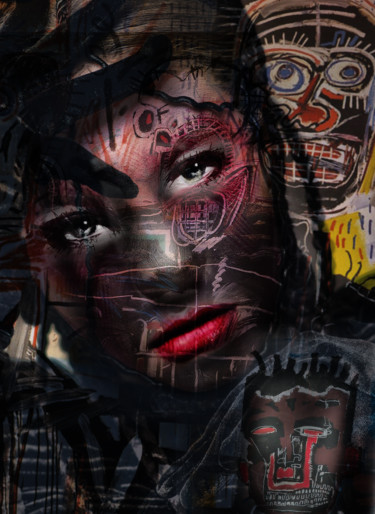 제목이 "Basquiat point de v…"인 디지털 아트 Dodi Ballada로, 원작, 디지털 페인팅