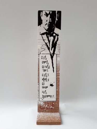 Sculpture titled "Totem / Tontons fli…" by 2mé / Blondeau, Original Artwork