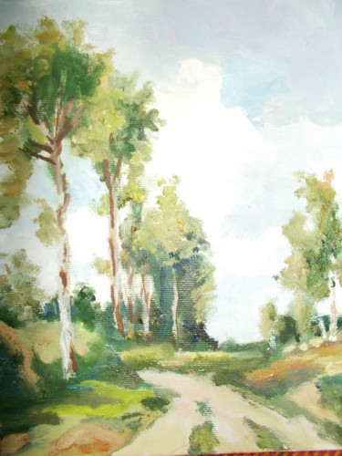 Peinture intitulée "september" par Stanislav Khodak, Œuvre d'art originale, Huile