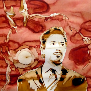 Peinture intitulée "Iron Man" par Joany Régibier, Œuvre d'art originale