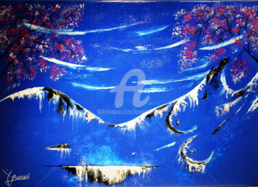 绘画 标题为“AVALANCHE Étoilée” 由Laurent Boron, 原创艺术品, 油