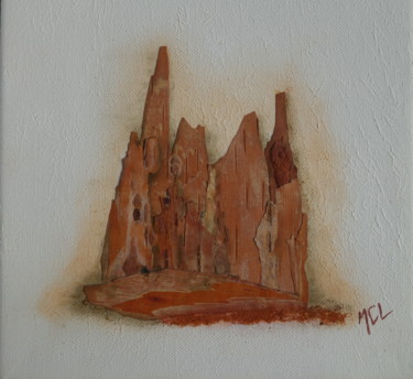 Collages intitulée "Pic O" par Martine Capdeville-Lacomme, Œuvre d'art originale