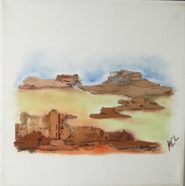 Collages intitulée "Les îles 207CL" par Martine Capdeville-Lacomme, Œuvre d'art originale