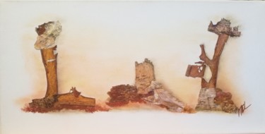 Collages intitulée "Entredeux" par Martine Capdeville-Lacomme, Œuvre d'art originale